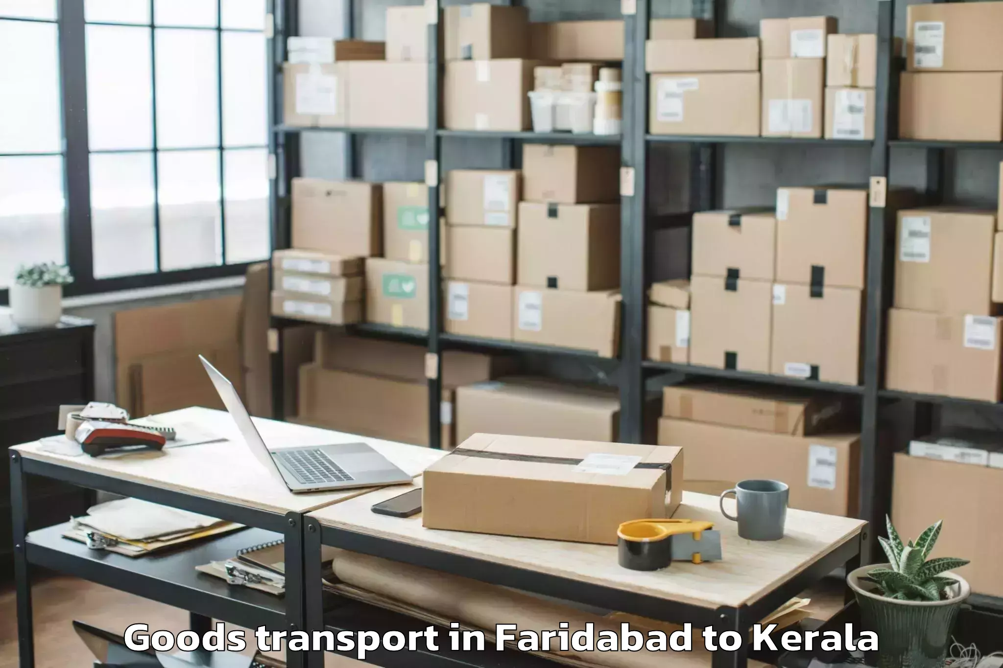 Book Faridabad to Kannur Airport Cnn New Goods Transport